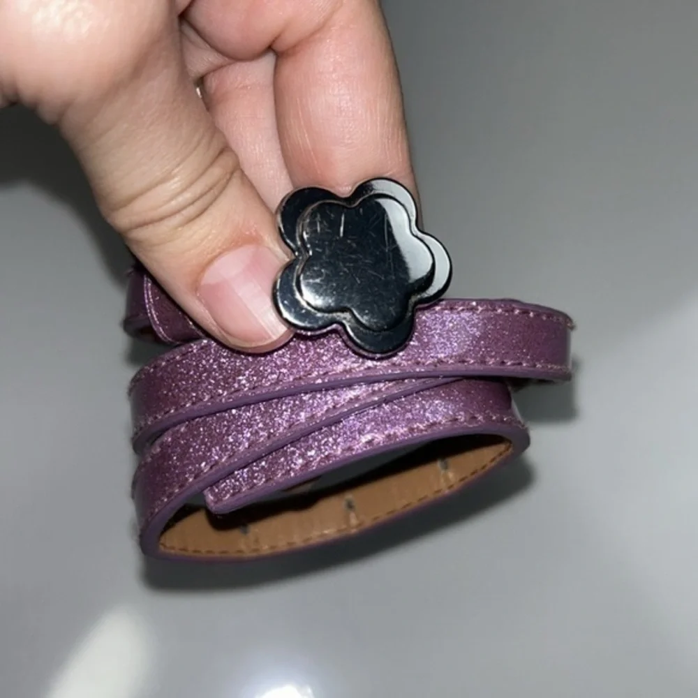 Hanna Andersson Purple Glitter‎ Belt